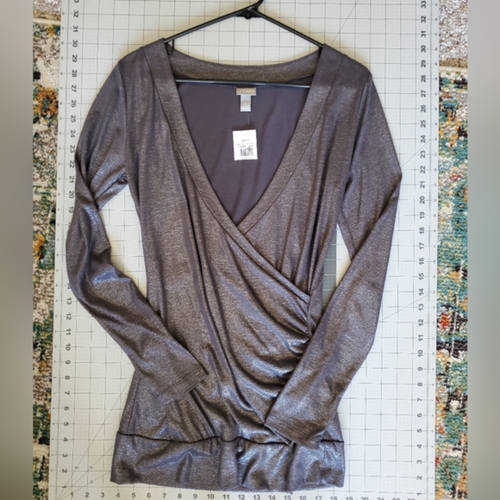 Vanity Shimmery Long Sleeve Tunic